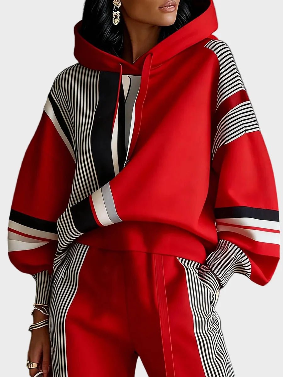 Geometric Abstract Hoodie for Men and Women featuring a stylish design, made from a comfortable cotton blend, with a hood and long sleeves, perfect for casual 0